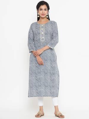 Grey printed rayon kurtas-and-kurtis 1