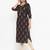 Black printed cotton kurtas-and-kurtis