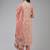 Pink printed cotton ethnic-kurtis