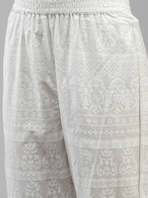 Turquoise printed cotton ethnic-kurtis 5