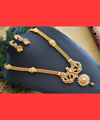 Antique pearl peacock haar set dj-07000 1