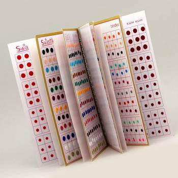 Multicolor Velvet Bindi Book For Women & Girls Total Pieces 960 (BND117CMB) 1