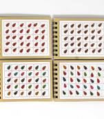 Multicolor Velvet Stone 12 Bindi Booklet For Women & Girls Total Bindi Count 1440 (BND156CMB)