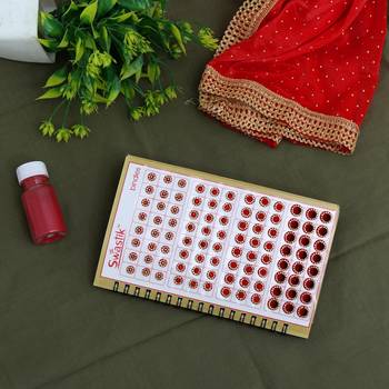 Multicolor Velvet Bindi Book For Women & Girls Total Pieces 960 (BND159CMB) 1