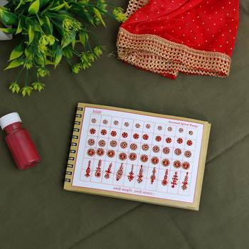 Multicolor Velvet Bindi Book For Women & Girls Total Pieces 500 (BND162CMB) 1