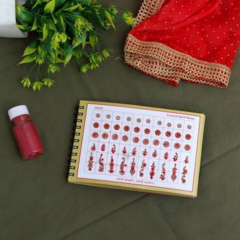 Multicolor Velvet Bindi Book For Women & Girls Total Pieces 500 (BND167CMB) 1