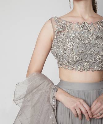 Grey Top And Skirt 4