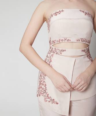 Peach Pink Tube Top and Pant 4