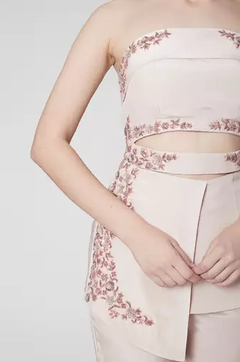 Peach Pink Tube Top and Pant