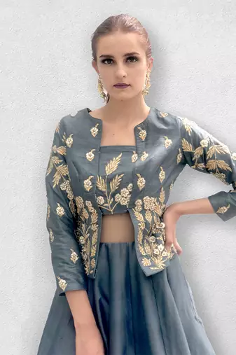 Grey Jacket Gown