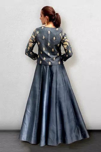 Grey Jacket Gown