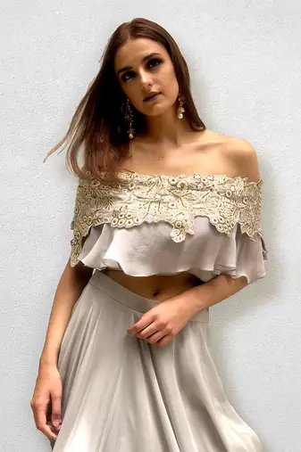 Grey Skirt Top