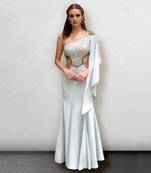 English Blue Fishcut Hawing Gown
