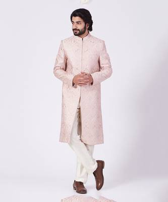 Blush Pink Sherwani Set 1