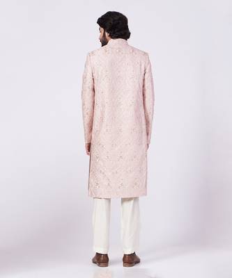 Blush Pink Sherwani Set 2
