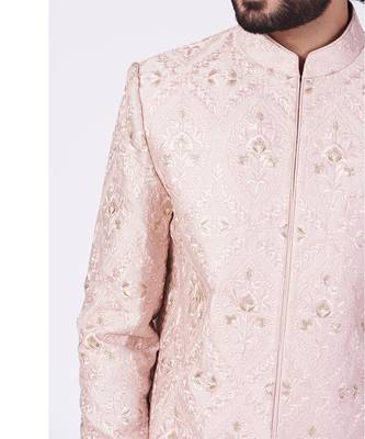 Blush Pink Sherwani Set 3