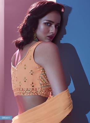 Peach Color Lehenga Choli With Designer Dupatta 4