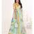 Pale Turquoise Floral Digital Printed Cotton Silk Saree