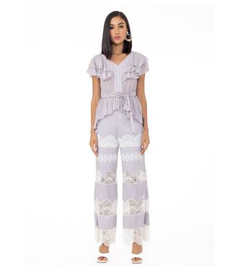 Ruffled Top with Cinched Waist 1