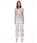 Ruffled Top with Cinched Waist