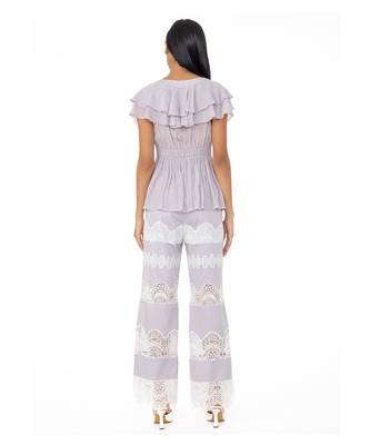 Ruffled Top with Cinched Waist 4