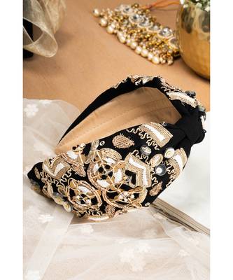 Joey & Pooh X Payal Singhal Yara Black Headband 1