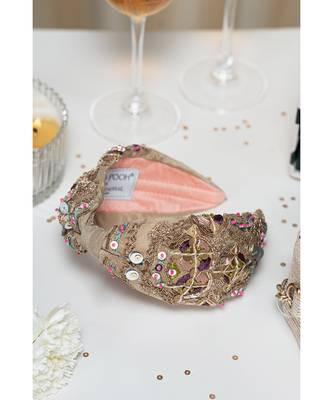 Joey & Pooh X Payal Singhal Yara Olive Headband 1