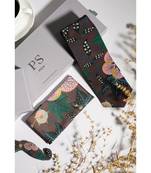 PS Men by Payal Singhal Brown Abutilon Print Crepe Tie