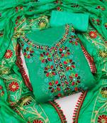 Gopinathji Fashion Unstich New Suit & Dupata