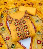 Gopinathji Fashion Unstich New Suit & Dupata