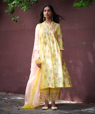 White Cotton Kurta-Sets 1