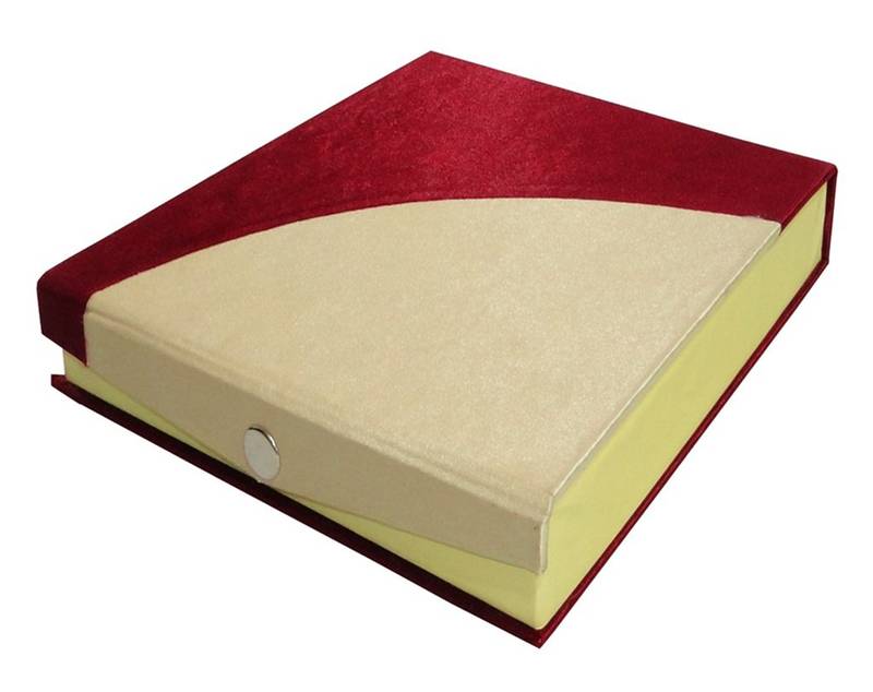 Atorakushon Satin Jewellery Necklace Box Pouches Earrings Full Set Box For Travelling Organizer Women 2 Pcs Cream
