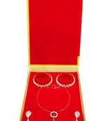 Atorakushon Jewellery Necklace Box Pouches Earrings Full Set Box For Travelling Organizer Women 1 Pcs Gold