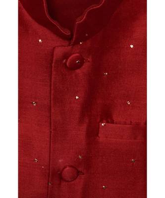 Floral Organza Kurta With Mukesh Chanderi Jacket Set 6
