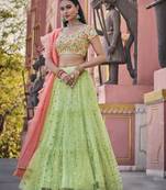 Designer Party  wear Attractive amazing look Lehenga Choli With Dupatta