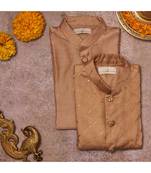 Zari Work Organza Jacket With Kurta Pajama