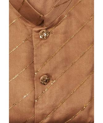 Zari Work Organza Jacket With Kurta Pajama 7