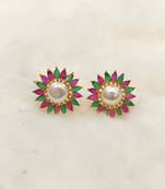 Multicolor pearl earrings