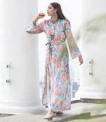 Payal Singhal Banaz Stone Printed Velvet Kaftan