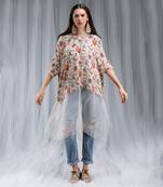 Payal Singhal Khaki Chidiya Print Kaftan Tunic