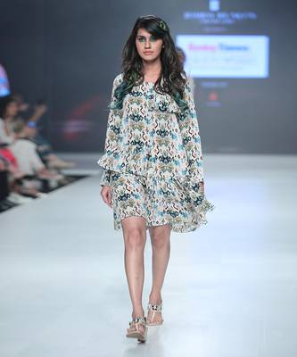 Payal Singhal Arza White Printed Crepe Tunic 1