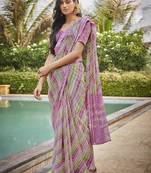 Beautiful Chiffon Laheriya Saree