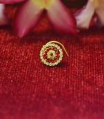 Red premium multi diamond designer sizzling nosering or nose pin