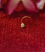 Gold Damond designer sizzling nosering or nose pin