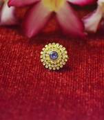 Purple Big premium multi diamond designer sizzling nosering or nose pin