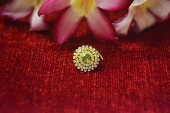Green premium multi diamond designer sizzling nosering or nose pin 1