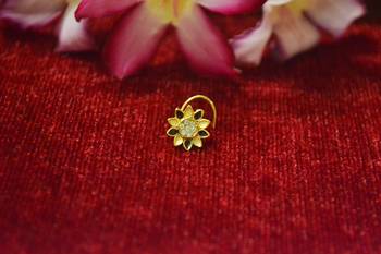 Black premium multi diamond designer sizzling nosering or nose pin 1