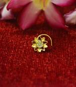 Maroon meenakari multi diamond designer sizzling nosering or nose pin