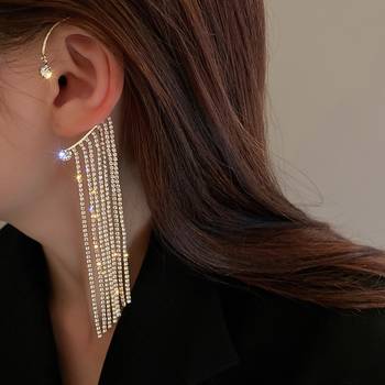 Gold diamond ear-cuffs Multi Strand Gold Plated Ear Cuff 1