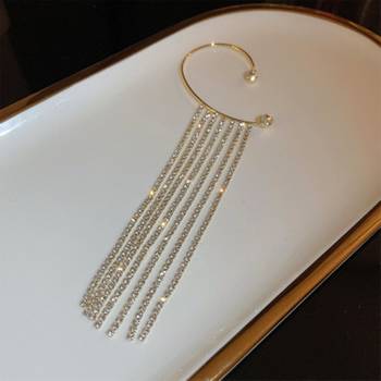 Gold diamond ear-cuffs Multi Strand Gold Plated Ear Cuff 2